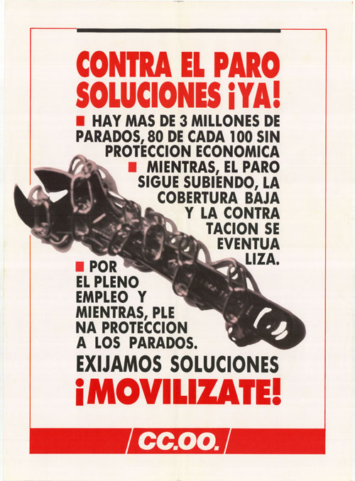 Contra el paro soluciones ¡Ya! ¡Movilizate!