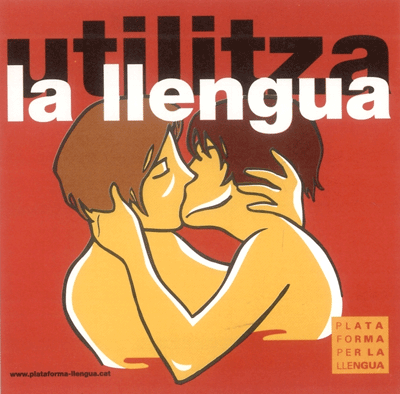 utilitza la llengua