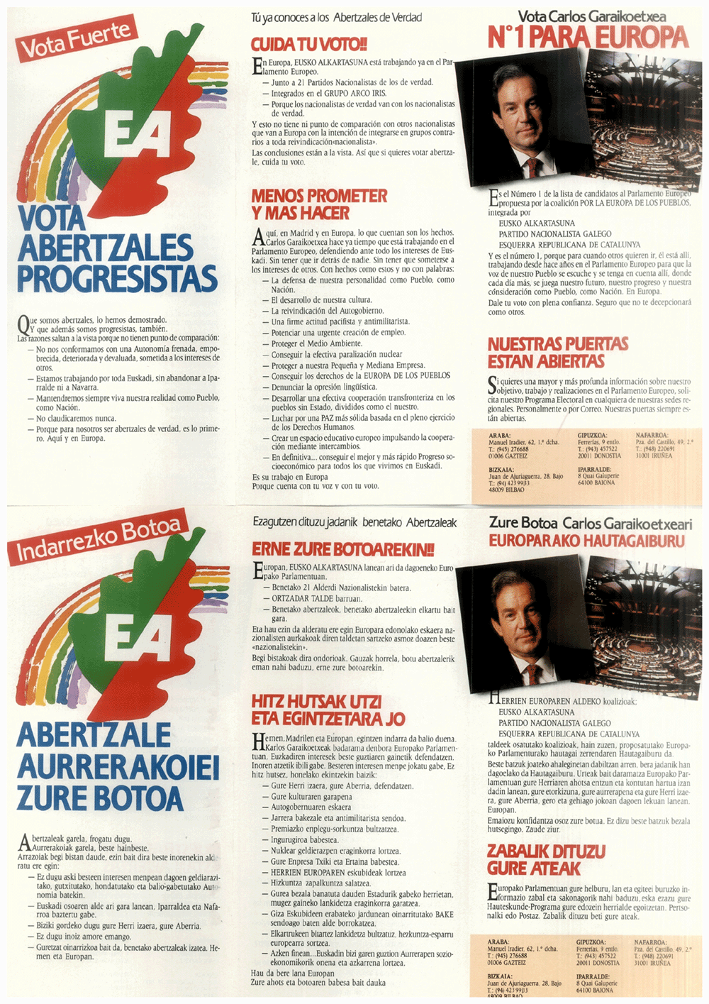 Vota abertzales progresistas = abertzale aurrerakoiei zure botoa