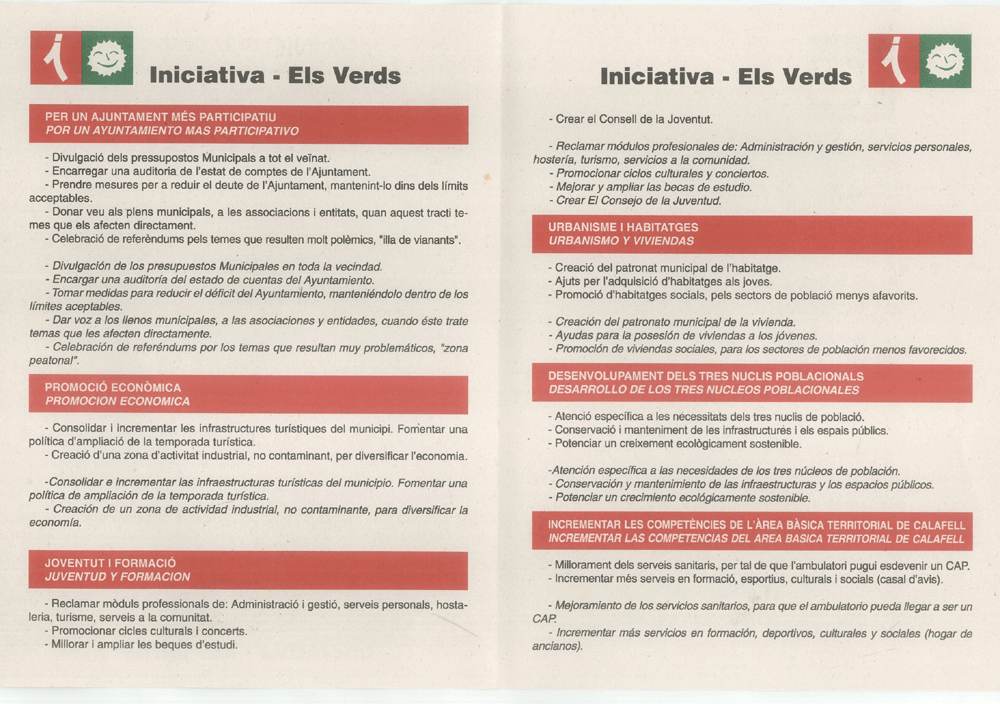 Programa electoral de l'Arboç