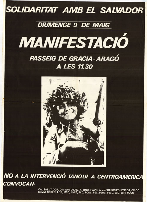 Solidaritat amb El Salvador : diumenge 9 de maig : manifestació